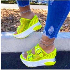 Wedge Buckle Sandals